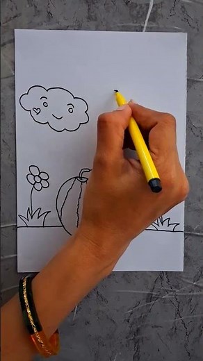 Easy Summer Special Drawing | Summer Scenery Drawing Easy | #summer #drawing #art #easy #school