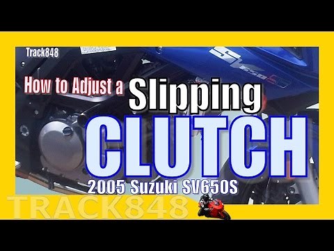 Suzuki SV650 & VStrom Clutch Slipping Video-Part 2: How to Adjust Clutch