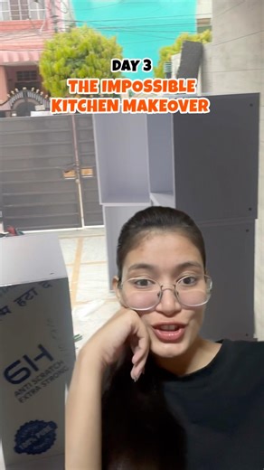 My Name Everywhere! 😱 The Impossible Kitchen Makeover: Day 3 | Daily vlog #shorts