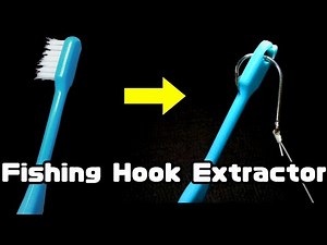 DIY Fishing: This toothbrush can easily remove fishhooks. Fishing Hook Extractor.