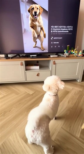 Made with @RainbowAI ❤️ She lost her best dog friend but she still recognize him💔🥺 #rainbowai #rainbowbridgetribute