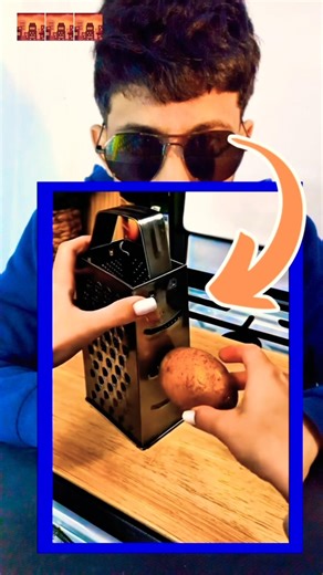 أسهل طريقة لتقطيع البطاطس 🍟 على الشكل الحلزوني #viral #explorephysics #physics #physics #test