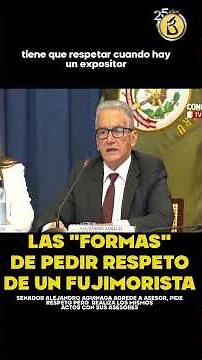 DEMANDING RESPECT WITH VIOLENCE! FUJIMORISTA parliamentarian attacks worker for "interrupting"