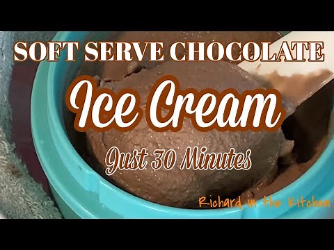 SOFT SERVE CHOCOLATE ICE CREAM | Just 30 Minutes