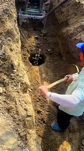 Efficient tools and machinery enhance the soil extraction process for pile foundations.