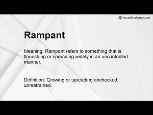 Rampant Meaning