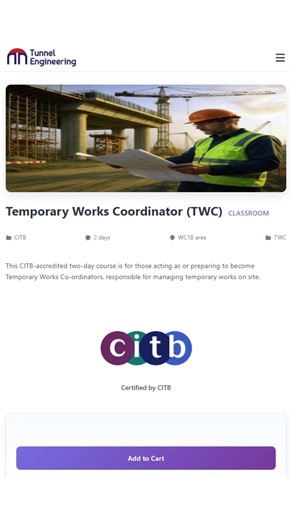 4.9K views · 13 reactions |  From planning to dismantling, learn every stage of temporary works with CITB’s TWC https://tunnel.engineering/courses/detail/temporary-works-coordinator-twc/811c3783-da0e-491b-a642-49e714d16f8d/ #TunnelEngineering #civil #tunnelling #CITB #TemporaryWorksUK #ConstructionCourses #TWCoordinator #CITBUKTraining #BuildSafely #ConstructionLeaders #TWC #CITBCertified #UKConstructionJobs | tunnel.engineering | Facebook