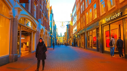 Winter Walk Through Amsterdam Streets