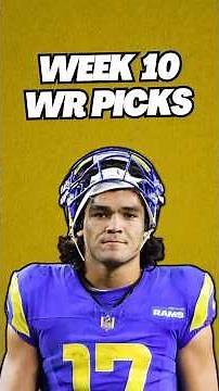 Top 4 WR Picks You Can't Miss For Week 10!