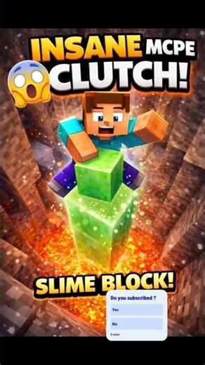 MCPE clutch 😈 #minecraft