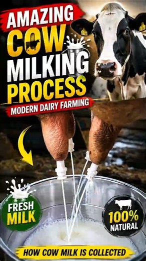 🔥 Amazing Cow Milking Process 🐄🥛 | Modern Dairy Farming | How Cow Milk Is Collected #milkproducers