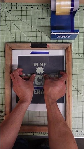 How to Screen Print 2 Colors with 1 Screen using Vinyl!