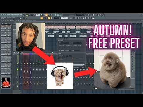 how i made a song like autumn! (FL Studio) - pluggnb tutorial free presets