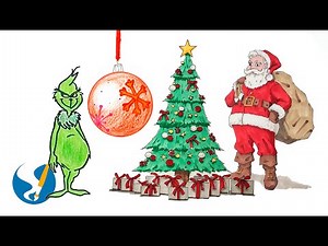 Dibujos de navidad para DIBUJAR PASO A PASO 🎅 Dibujos navideños FACILES 🎄