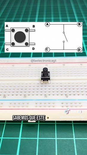 Cómo conectar un pulsador de 4 pines en protoboard