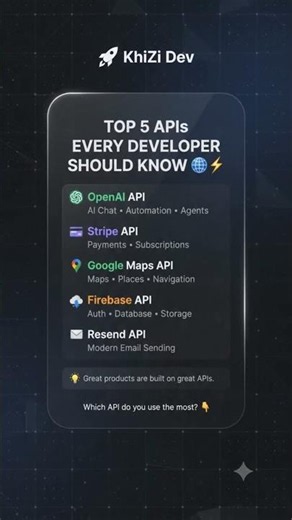 Top 5 APIs Every Developer Should Know 🚀🔥
