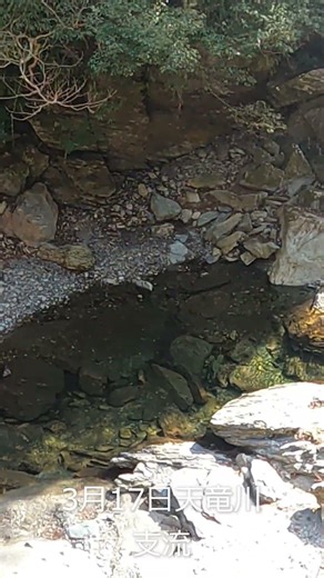 The state of the Tenryu River tributary. We need rain. 2026.3.17