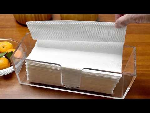 1 Pack Acrylic Paper Towel Holder, Countertop Napkin Dispenser for C Fold Review