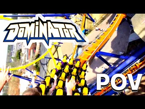 Dominator Back Row POV! Kings Dominions Intense B&M Floorless Coaster