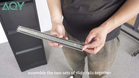 AQY 2 Drawer File Cabinet with Lock, Metal Filing Cabinets for Home Office, 18" Deep Heavy Duty Vertical Storage Cabinet for Hanging A4/Letter/Legal Size Files, Assembly Require