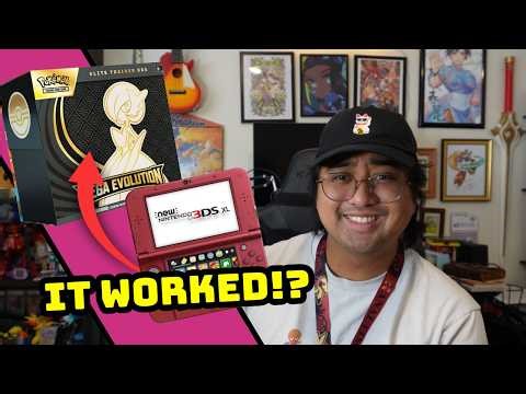 Pokémon Card Opening Filmed Entirely on a Nintendo 3DS!? Mega Evolution ETB Unboxing