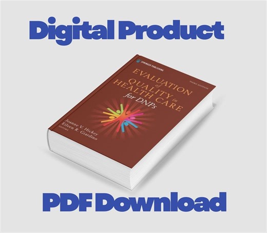 Evaluation of Quality in Health Care for Dnps, Third Edition 3rd Edition PDF - Etsy