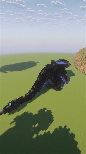 Cute Baby Ender Dragon Statue Build in Minecraft 🐉