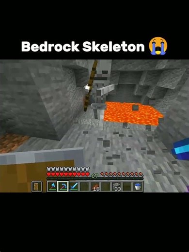 Java skeleton vs Bedrock skeleton 🥀☠️ #usa