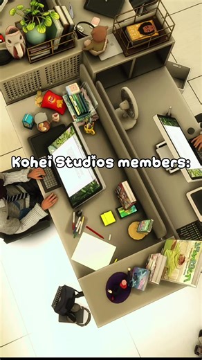 Kohei started a small manga business and hired some ✨interesting✨ sims #thesims4 #sims4 #Sims (this is my first time using capcut) >.<