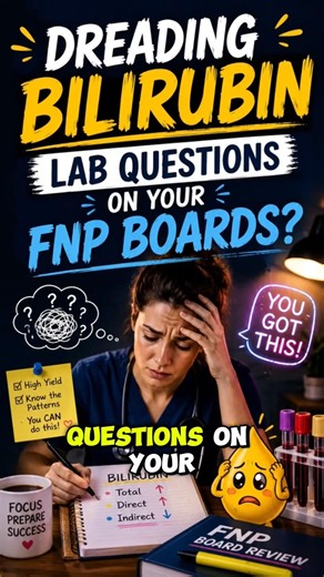 🚨 FNP Board Review: Conjugated vs Unconjugated Bilirubin Made Easy 🚨