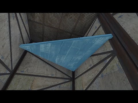 How to place a floor halfway up a wall in Rust