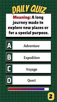 English Vocabulary Test | Guess the Word by Meaning!