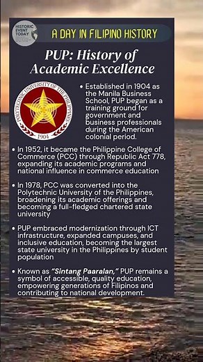 PUP: History of Academic Excellence
