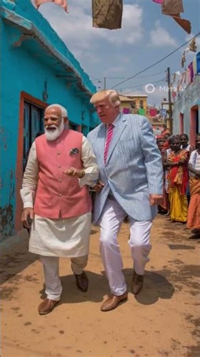 modi ji and trump dancing on Indian song #remix #newsong #clubanthem #partyanthem #reelremix #patri