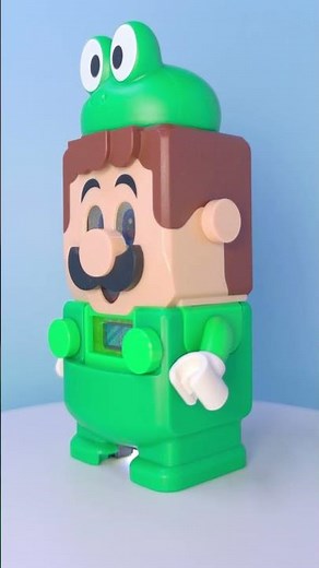 LEGO Super Mario - Luigi Frog Suit Power-Up Interactive Figure! #shorts