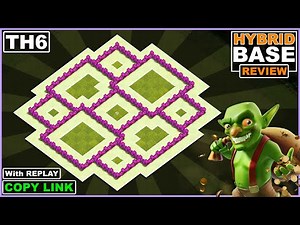 The BEST TH6 HYBRID/TROPHY[defense] Base 2022!! Town Hall 6 Hybrid Base Design - Clash of Clans
