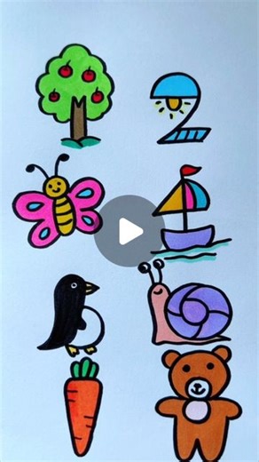 Simple and Easy Drawing Ideas on Instagram: "Explore the fun of turning numbers into cute and easy drawings! In this video, watch as ordinary digits are transformed into charming and imaginative illustrations through simple and creative steps. This engaging activity is perfect for unleashing your creativity and having a blast with art. Whether you're a beginner or just looking for a new way to enjoy drawing, this guide will inspire you to see numbers in a whole new light. Join in and let your im