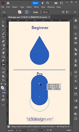 12K views · 60 reactions | Tips to Draw Water Drop like a PRO #d3design #illustration #adobeillustrator #design #adobe | D3design.vn | Facebook