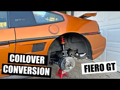 Upgrading My Fiero GT's Handling! Coilover Conversion Install!