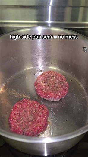 high side sear method = no more mess | How To Cure Frying Pan