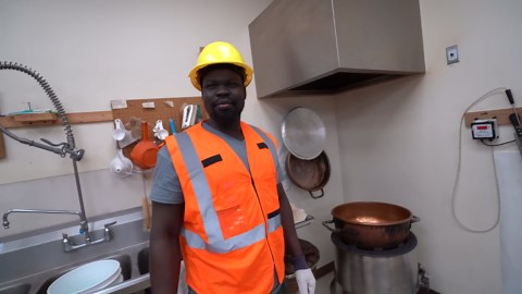 When a Construction Worker Becomes a Candy Maker for a Day