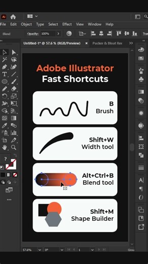 Work Faster in Illustrator with These Shortcuts | #illustratortips #designshorts #adobeillustrator