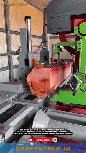 Wood Cutting Machine for Fast and Precise Timber Processing Work #machine