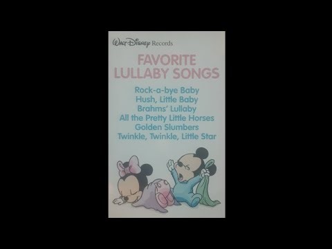 Walt Disney records: Favorite Lullaby Songs cassette 1988