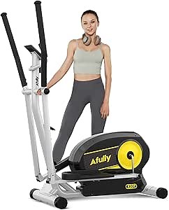 Elliptical Machine Eliptical Trainer with 8 Levels Magnetic Resistance,Tablet Holder, LCD Monitor, Pulse Sensors, Smooth and Quiet for Home Use