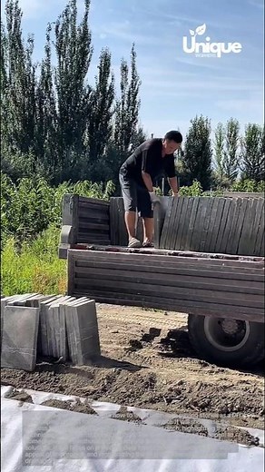 Lining a ditch with paving stones: a diy project