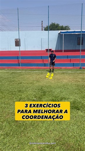 🧠⚽ 3 exercícios coordenativos (no campo) Coordenação é a base para correr melhor, mudar de direção e executar gestos técnicos com qualidade. Esses exercícios melhoram controle corporal e eficiência de movimento 👊 Salva esse vídeo. #coordenação #treinocoordenativo #futebol #performanceesportiva #treinamentodefutebol