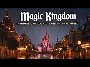 Magic Kingdom Thunderstorm Sounds & Distant Park Music