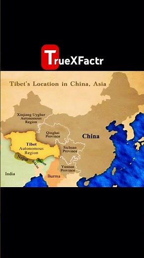 Geographical Map of Tibet #tibet #china #taiwan #india #chinaoccupiedland