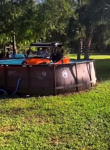 219K views · 1K reactions | When it’s too cold to use the pool for anything else, might as well wash the #Pioneer. 藍什 #DontTryThisAtHome : @radfarm36 . . . . #superatv #satv #satvnation #utvfails #honda #hondapioneer #fails #crash #poolfail #utvcrash #radfarm #wearaseatbelt #yardsale #offroading #4wheeling #4x4 #mudding #mudbog #terminatortires #justsendit #terminators #letsride #mudrun | Super ATV | Facebook